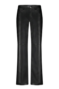 Red Button SRB5077 Colette Faux Leather Trousers L33 Black