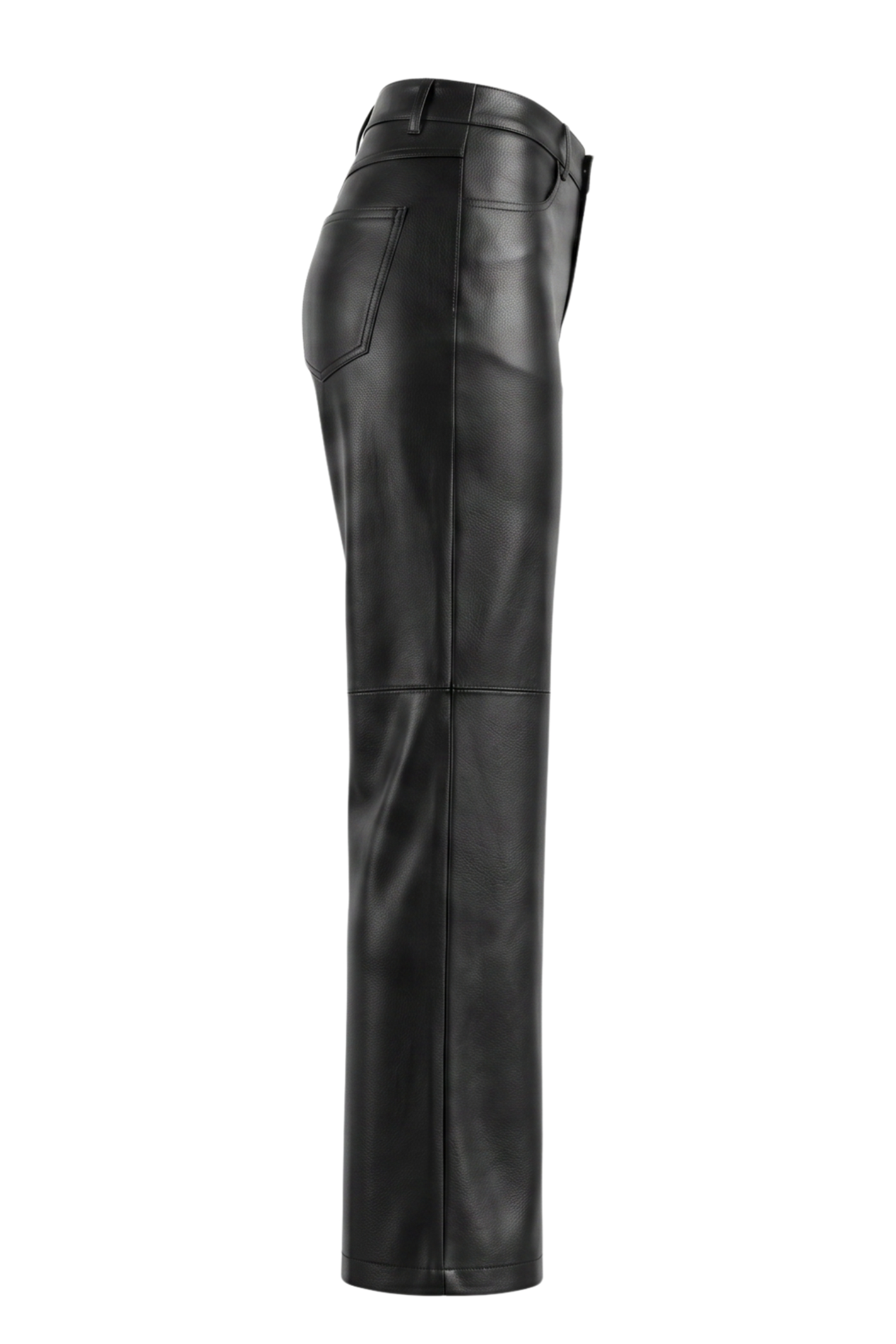 Red Button SRB5077 Colette Faux Leather Trousers L33 Black