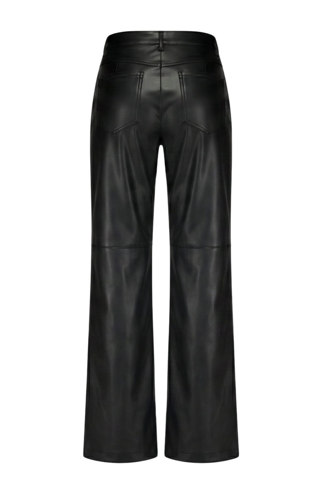 Red Button SRB5077 Colette Faux Leather Trousers L33 Black