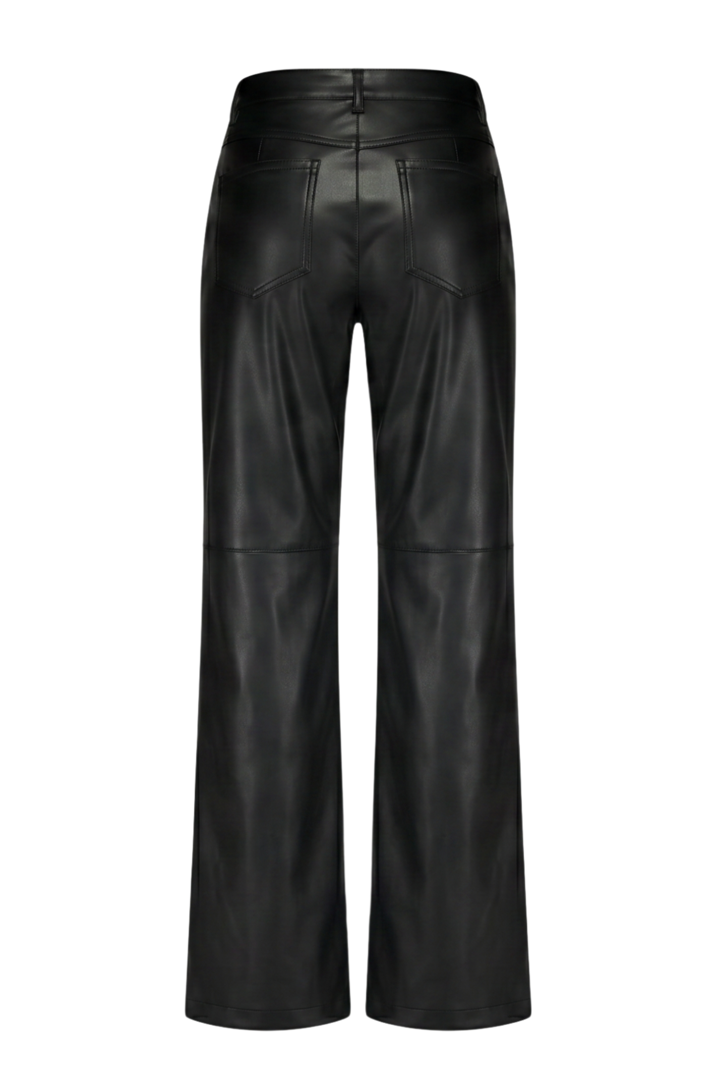 Red Button SRB5077 Colette Faux Leather Trousers L33 Black