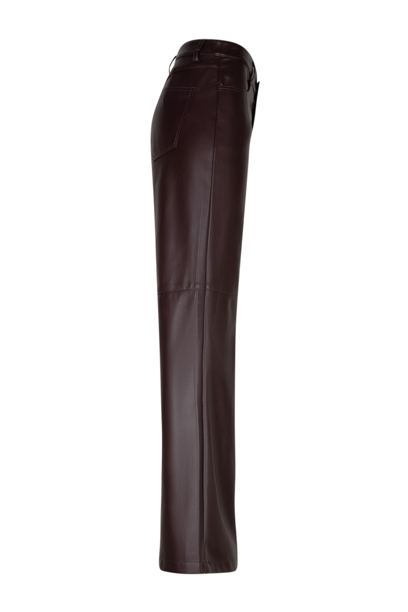 Red Button SRB5077A Colette Faux Leather Trousers L31 Burgundy