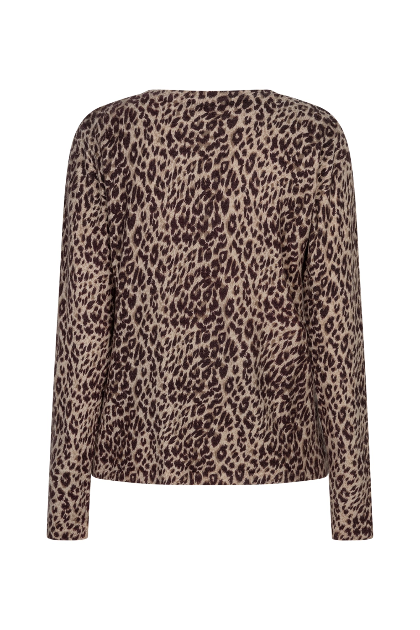 Red Button SRB5084 Sweet Animal Print Jumper Burgundy