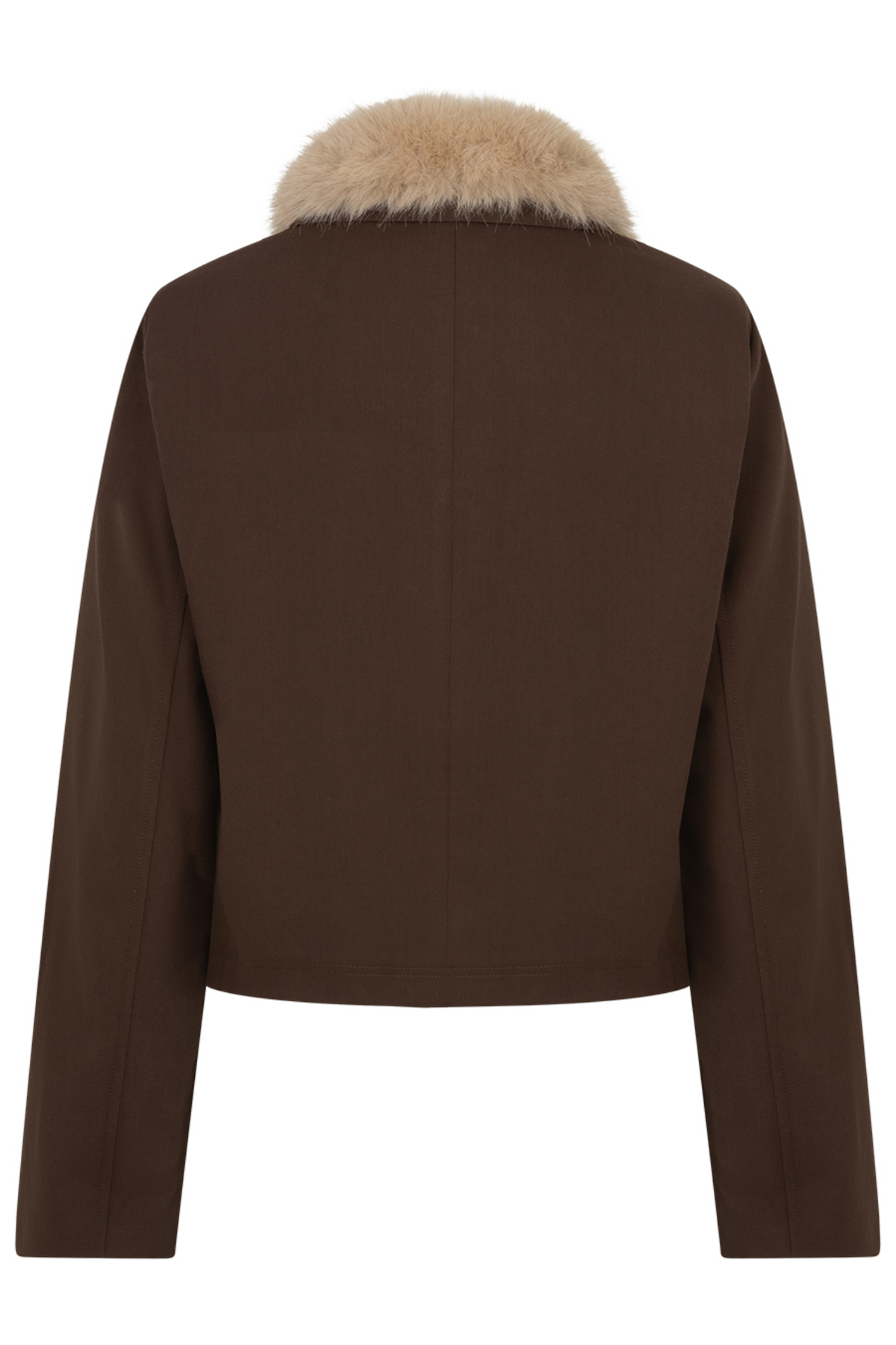 Red Button SRB5120 Jacket & Fur Collar Brown back view. Shop Red Button at Dotique.