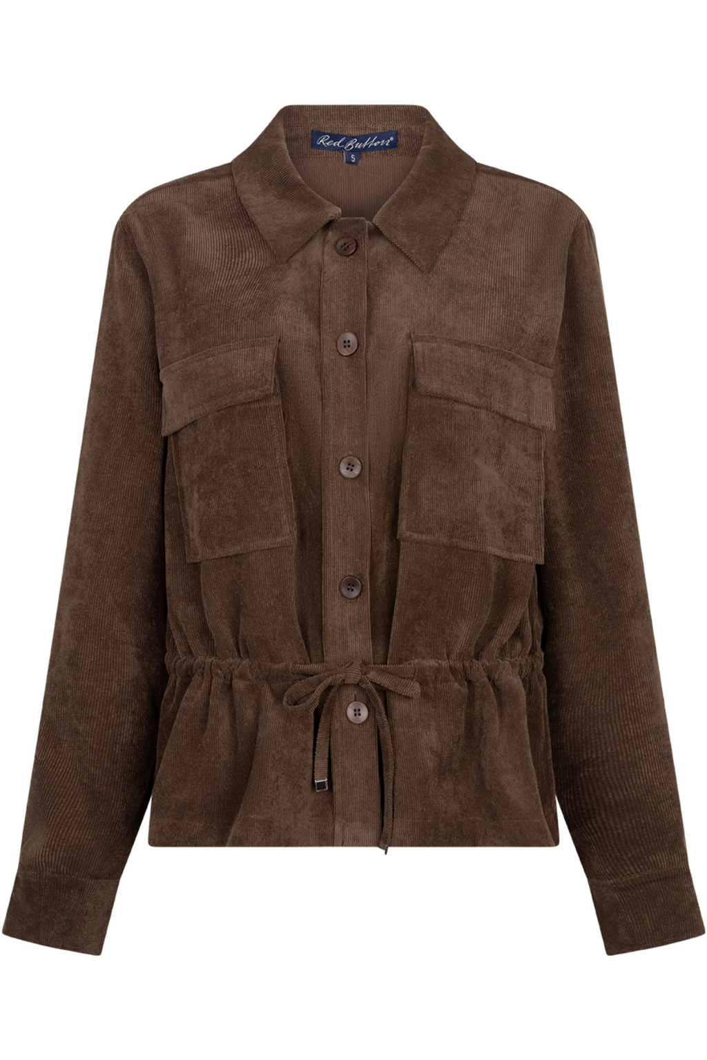 Red Button SRB5121 Drew Overblouse Finecord Brown