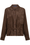 Red Button SRB5121 Drew Overblouse Finecord Brown