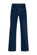 Red Button SRB5169 Colette Front Patch Pockets Highrise Wide Leg Midstone