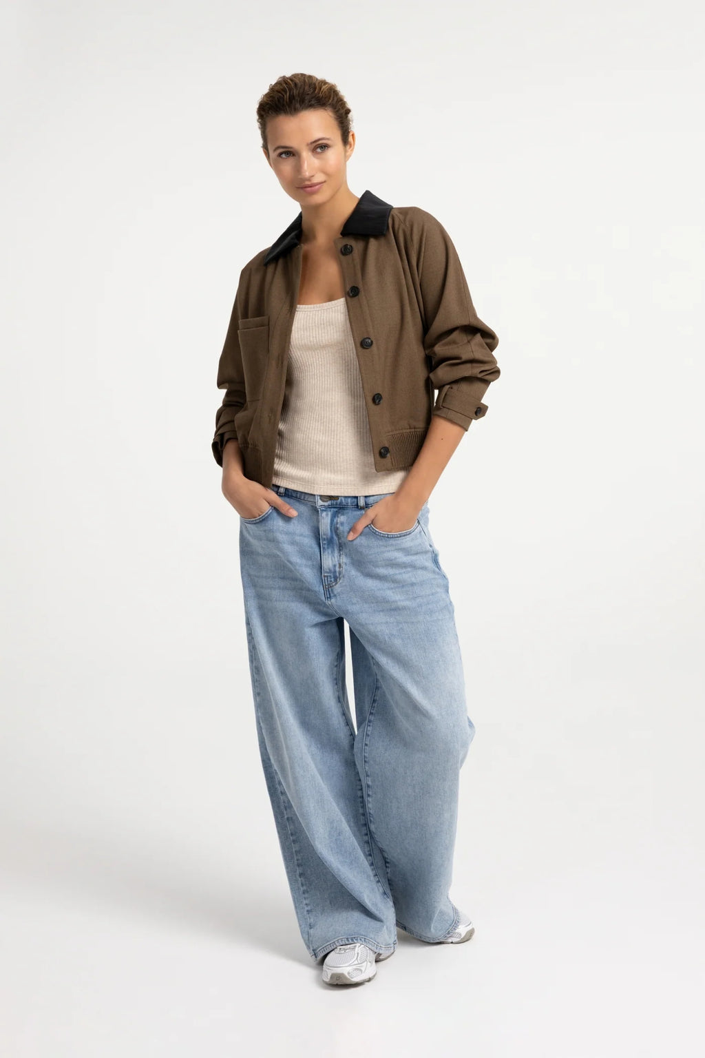 YAYA Soft Melange Singlet - Pure Cashmere Grey Melange 01-729066-609
