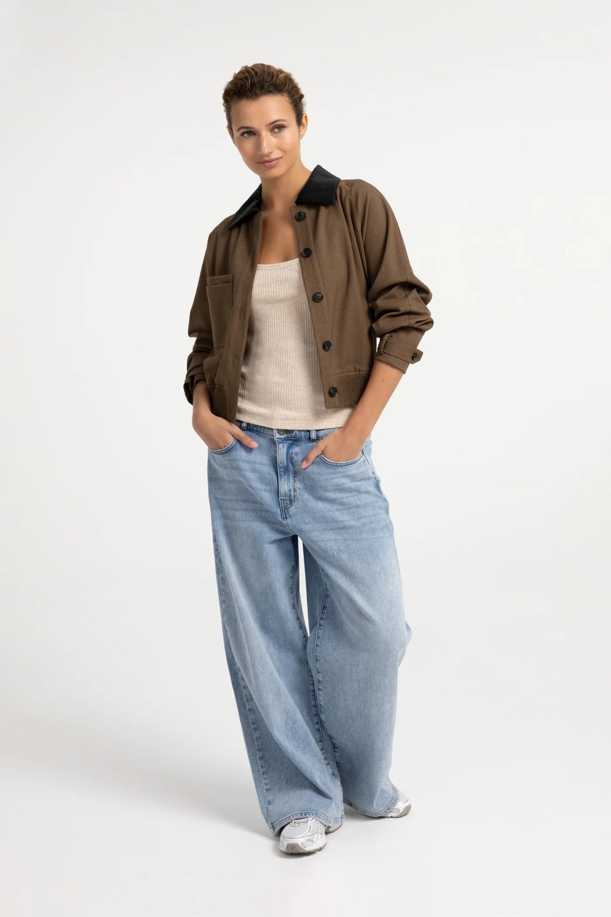 YAYA Soft Melange Singlet - Pure Cashmere Grey Melange 01-729066-609