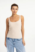 YAYA Soft Melange Singlet - Pure Cashmere Grey Melange 01-729066-609