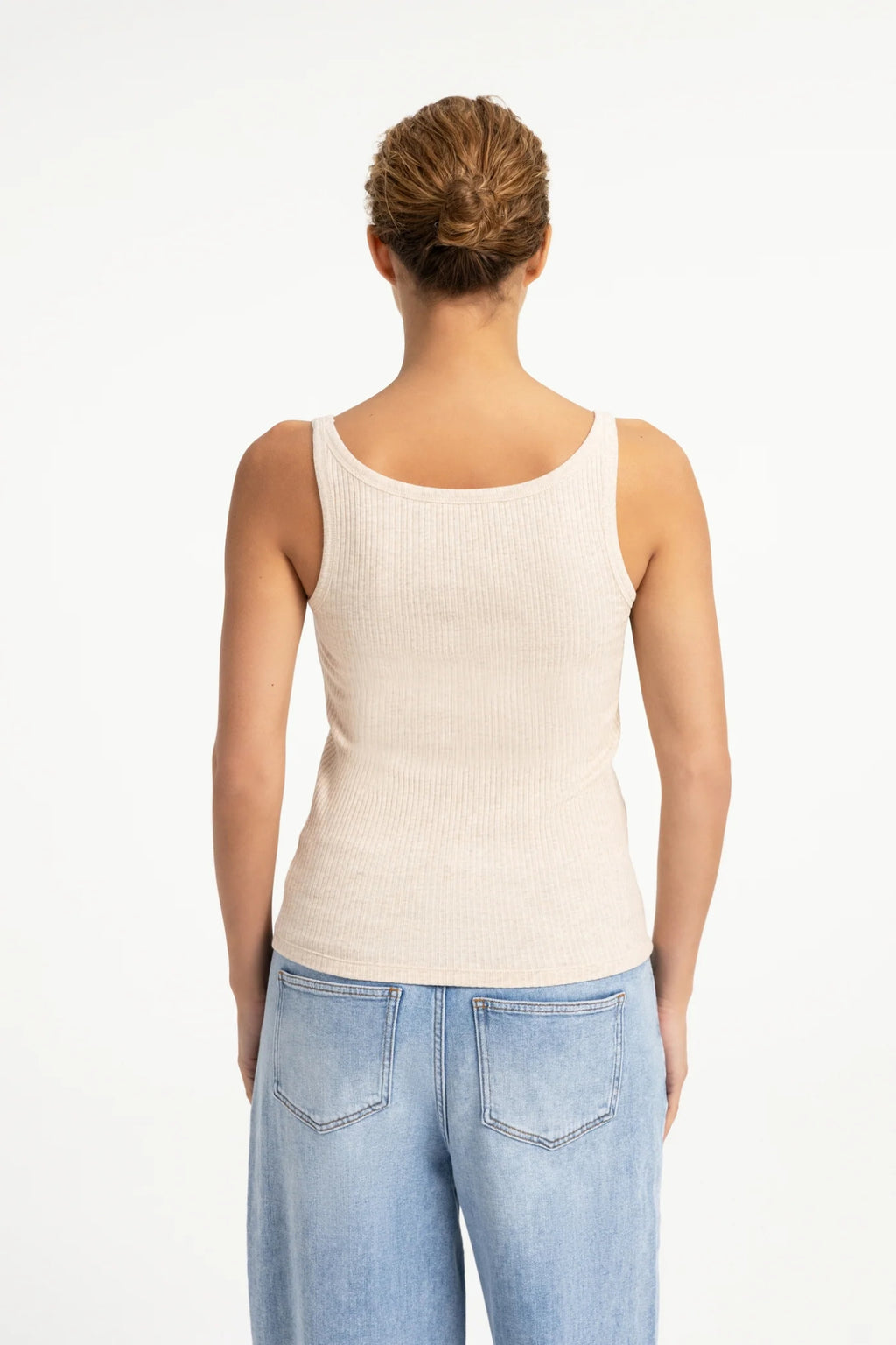 YAYA Soft Melange Singlet - Pure Cashmere Grey Melange 01-729066-609