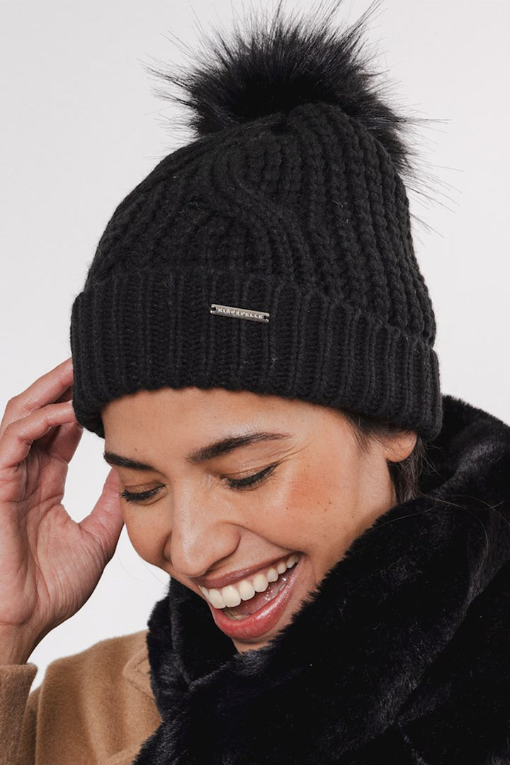 Rino & Pelle Aaf 7002412 Beanie Hat Black - Dotique