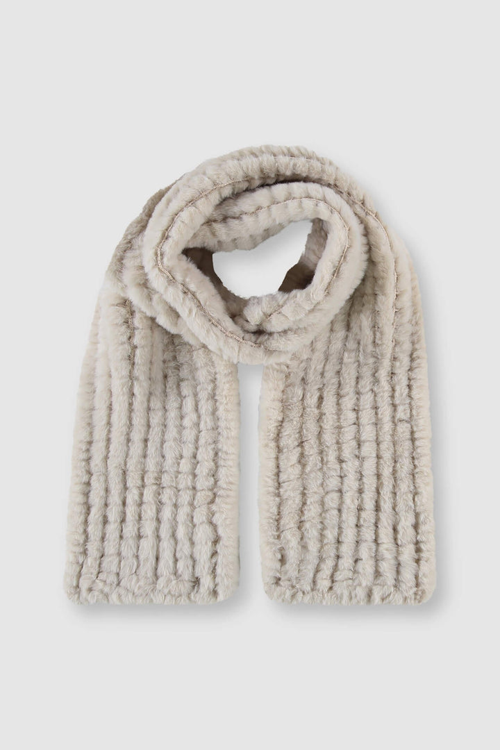 Rino & Pelle Afke 7002310 Stone Faux Fur Scarf - Dotique