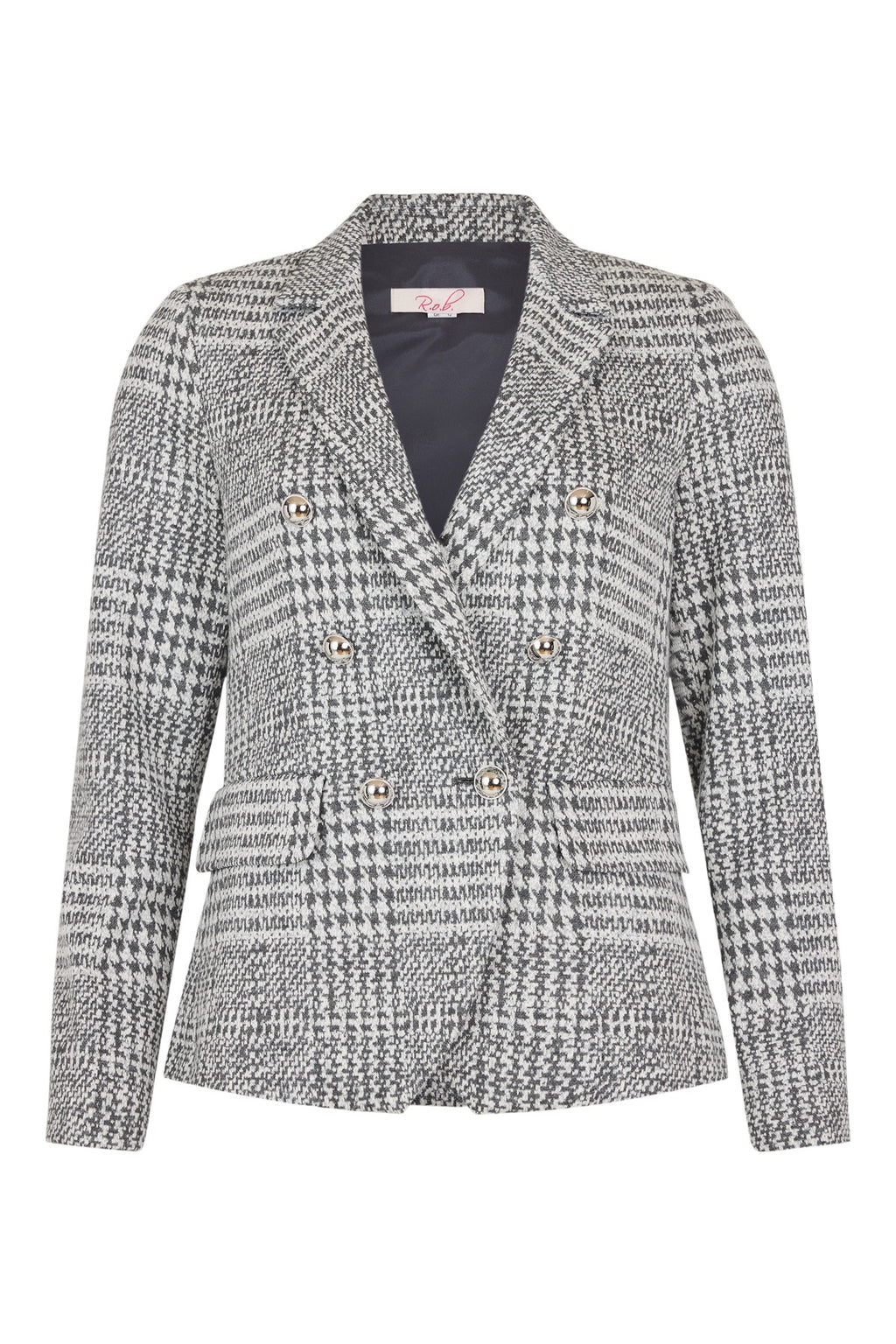 R.O.B Sam Blazer Silver 57661-55223-91 front view – shop Robell at Dotique