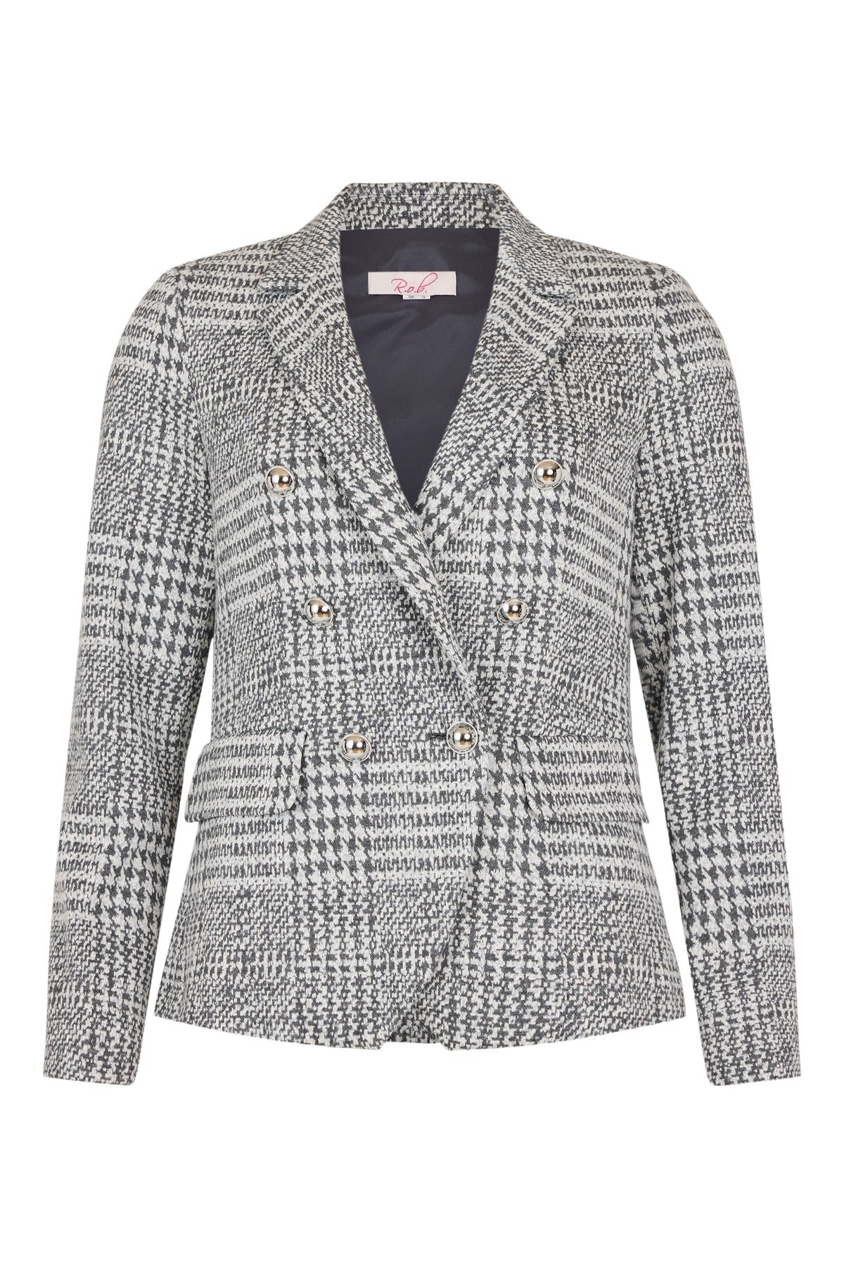 R.O.B Sam Blazer Silver 57661-55223-91 front view – shop Robell at Dotique