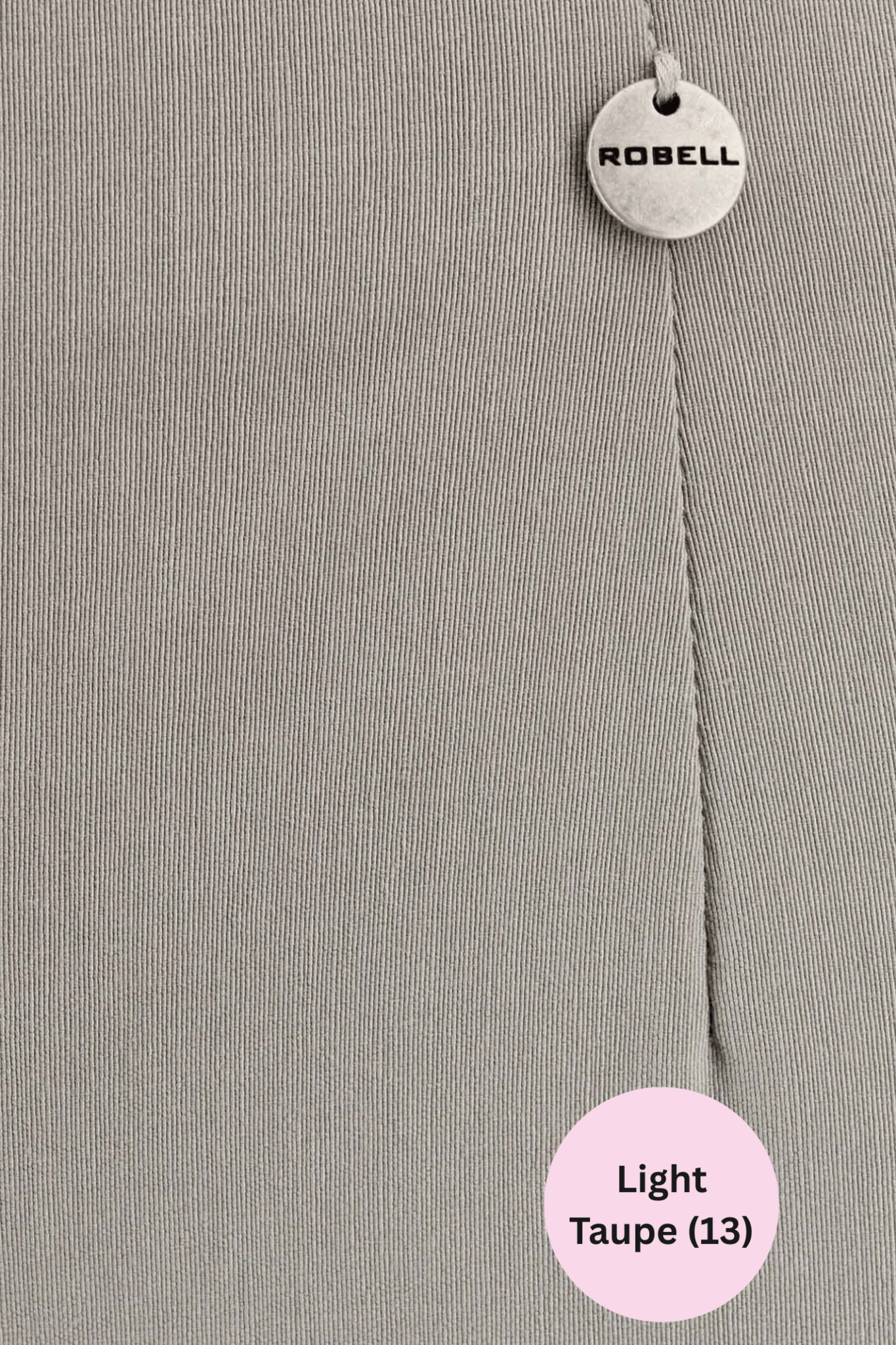 Robell 51412-5499 Marie K Petite (73cm) Trousers - Various Colours by Robell, shop Robell at Dotique light taupe fabric close-up.