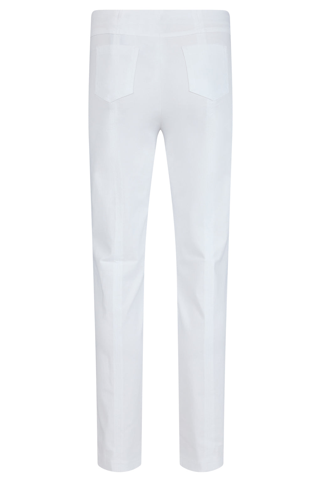 Robell 51559-5499-10 Bella K (73cm) Petite Trouser - White (10) by Robell shop stylish pants at Dotique