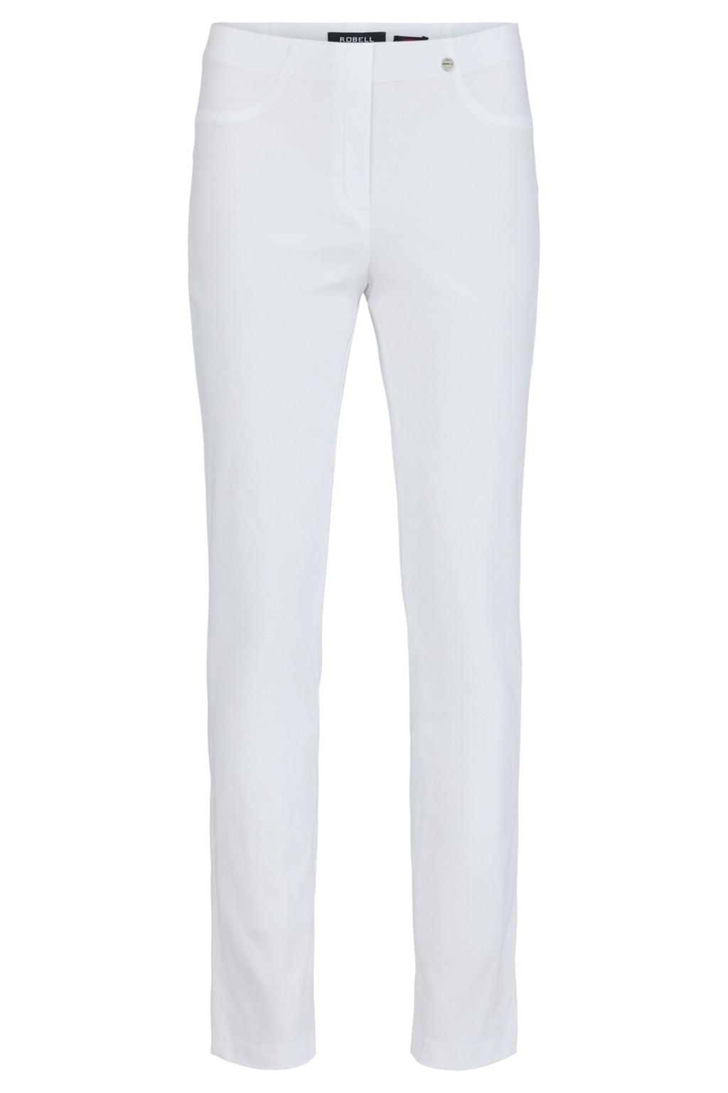 Robell 51559-5499-10 Bella K (73cm) Petite Trouser - White (10) by Robell shop Dotique for stylish comfortable pants
