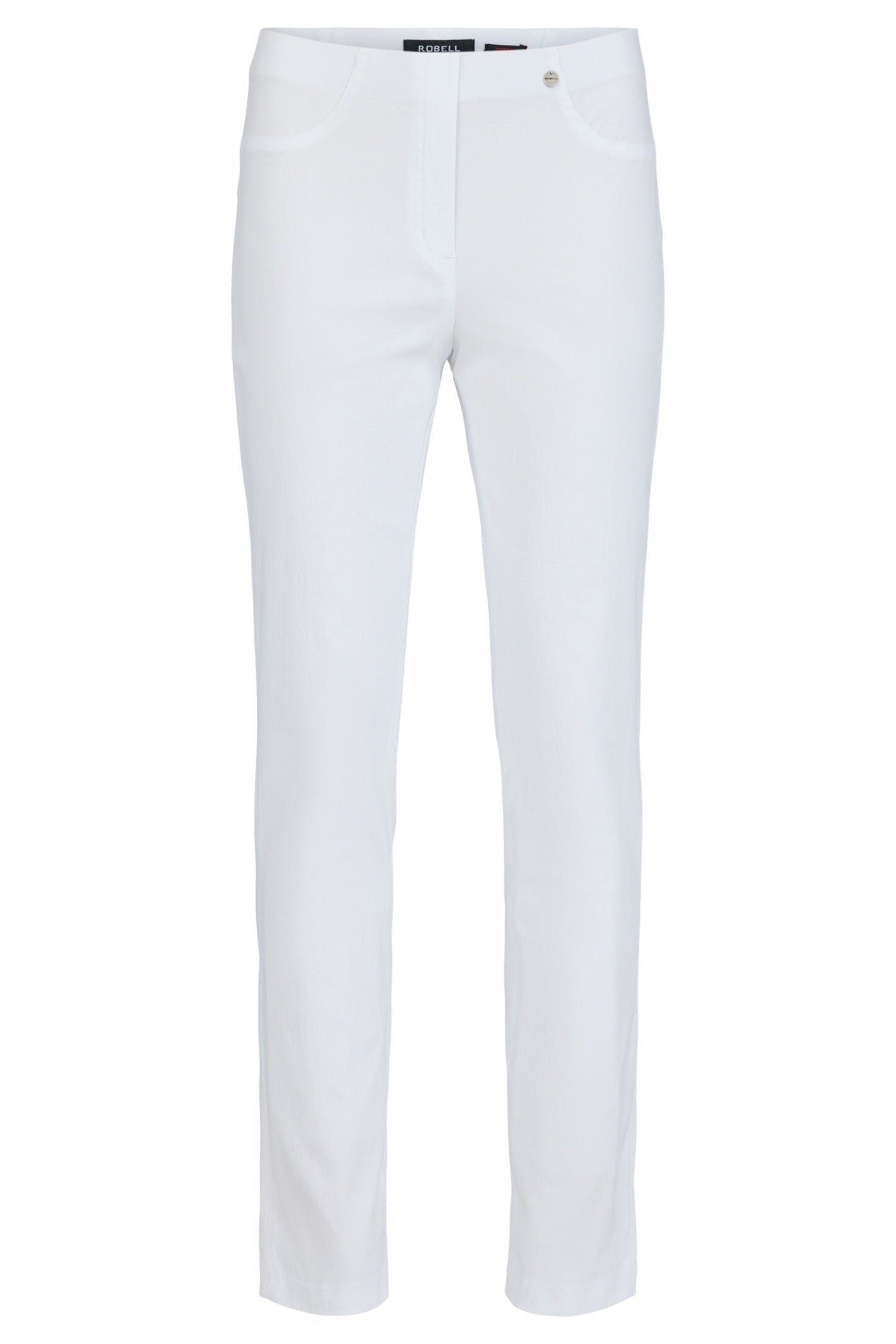 Robell 51559-5499-10 Bella K (73cm) Petite Trouser - White (10) by Robell shop Dotique for stylish comfortable pants