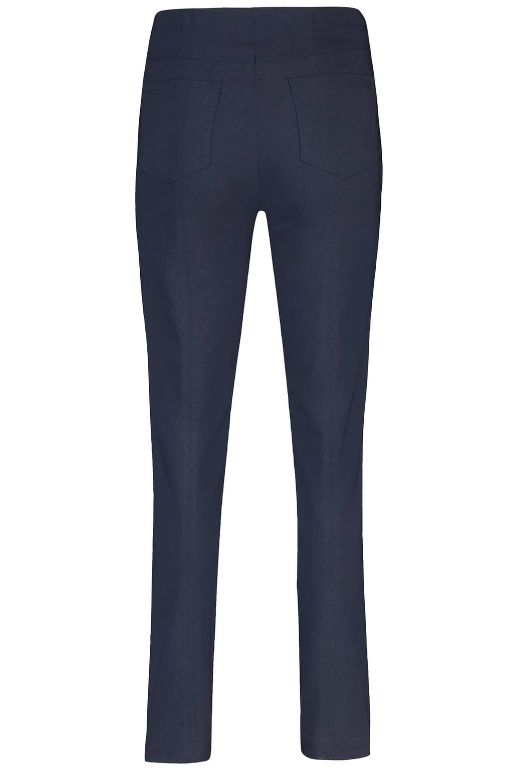 Robell 51559-5499-69 Bella K Navy Petite Trousers (Short 73cm) - Dotique