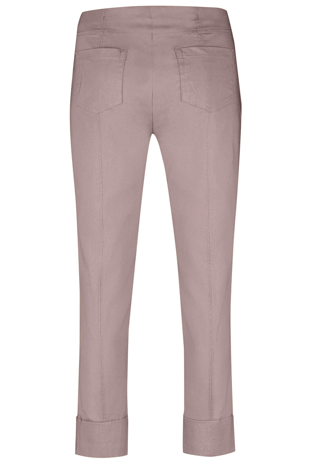 Robell 51568-5499-17 Bella 09 Almond Ankle Grazer Trousers - Dotique