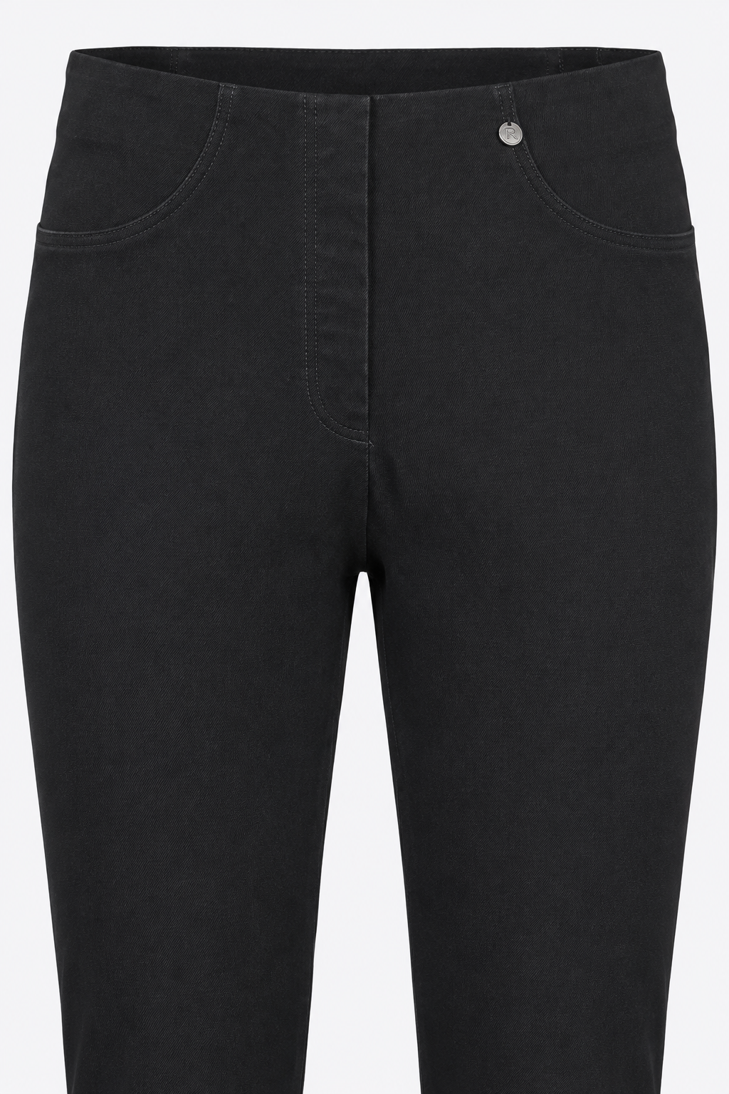 Robell Bella Powerstretch Denim trousers Black (78cm) 51580-5448-90, detail view — Shop Robell at Dotique