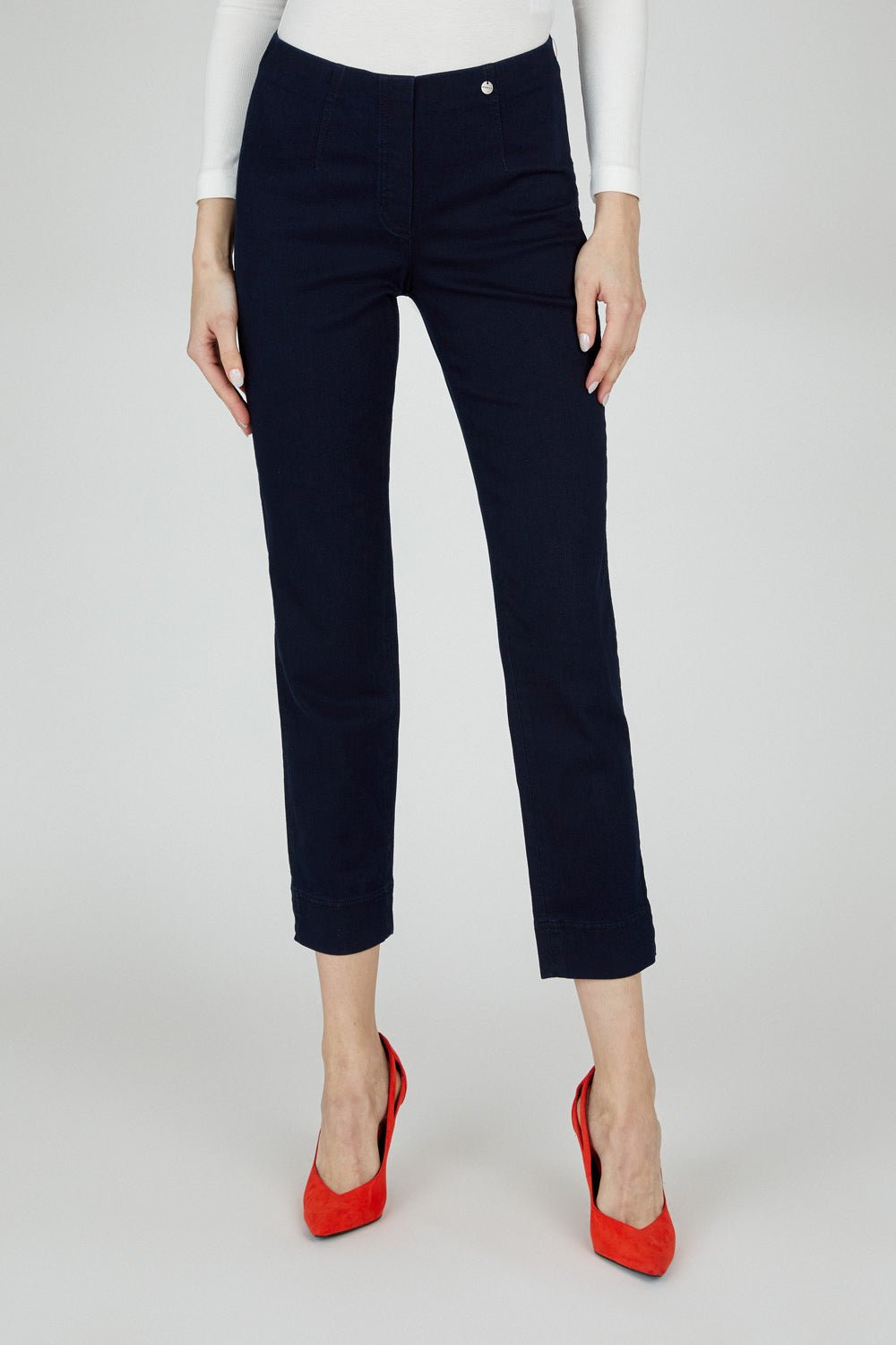 Robell 51639 - 5448 Marie Trouser Short 73cm - Black(90) - Dotique - Robell