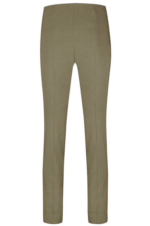 Robell 51673-5499-17 Rose Taupe Full Length Slim Fit Trousers - Dotique