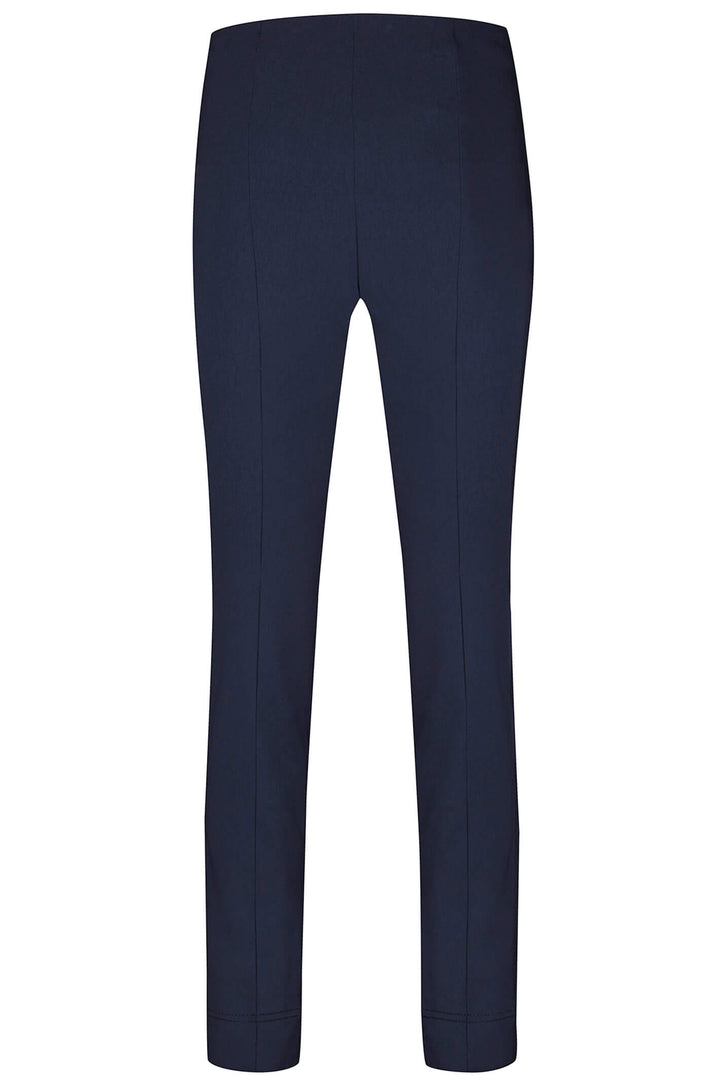Robell 51673-5499-69 Rose Navy Full Length Slim Fit Trousers - Dotique