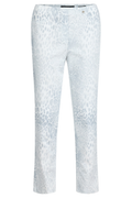 Robell 51692-55087-91 Bella 09 Silver Leopard Print (91) stylish patterned trousers by robell shop the robell range at Dotique