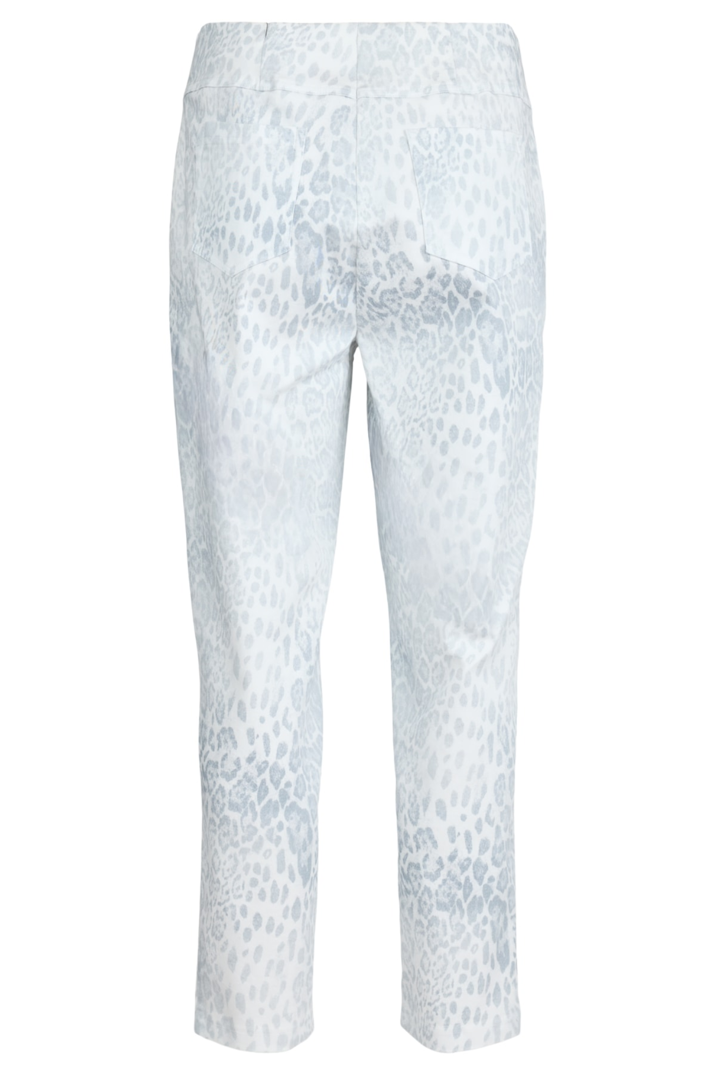 Robell 51692-55087-91 Bella 09 Silver Leopard Print (91) stylish patterned trousers by Robell shop the Robell range at Dotique