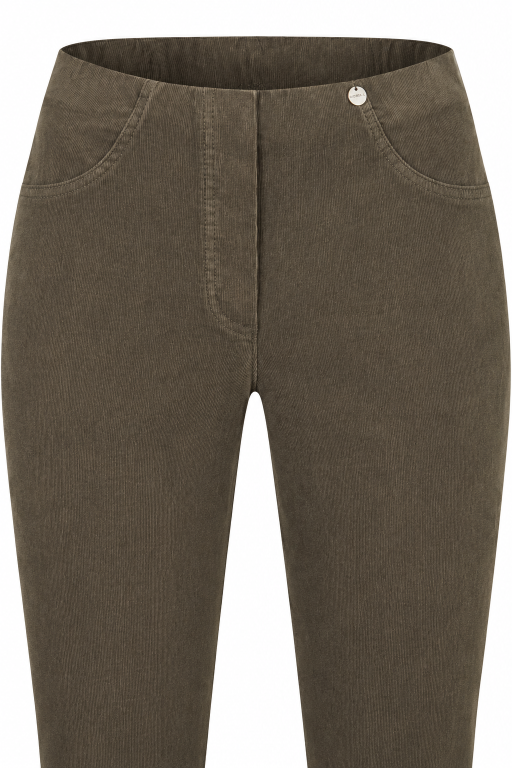 Robell Bella Cord trousers Camel (78cm) 52457-17, detail view — Shop Robell at Dotique