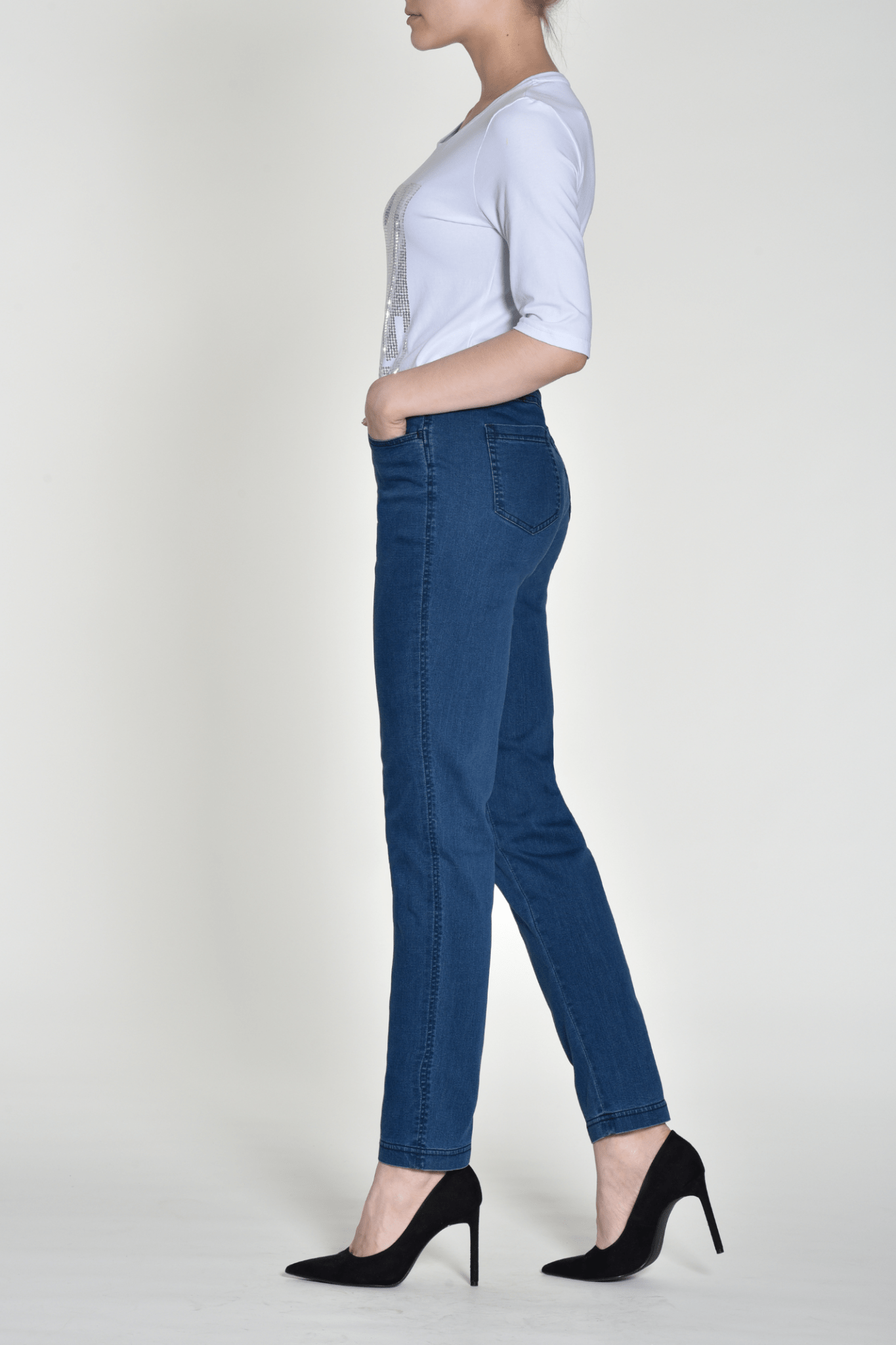 Robell 52560 5448 Bella Petite Jeans Blue Denim 64 (73cm) - Dotique - Robell