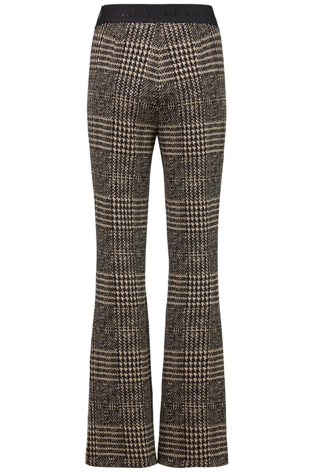 Robell 53474-5589-39 Joella Trousers Chocolate Brown Check 82cm Long - Dotique