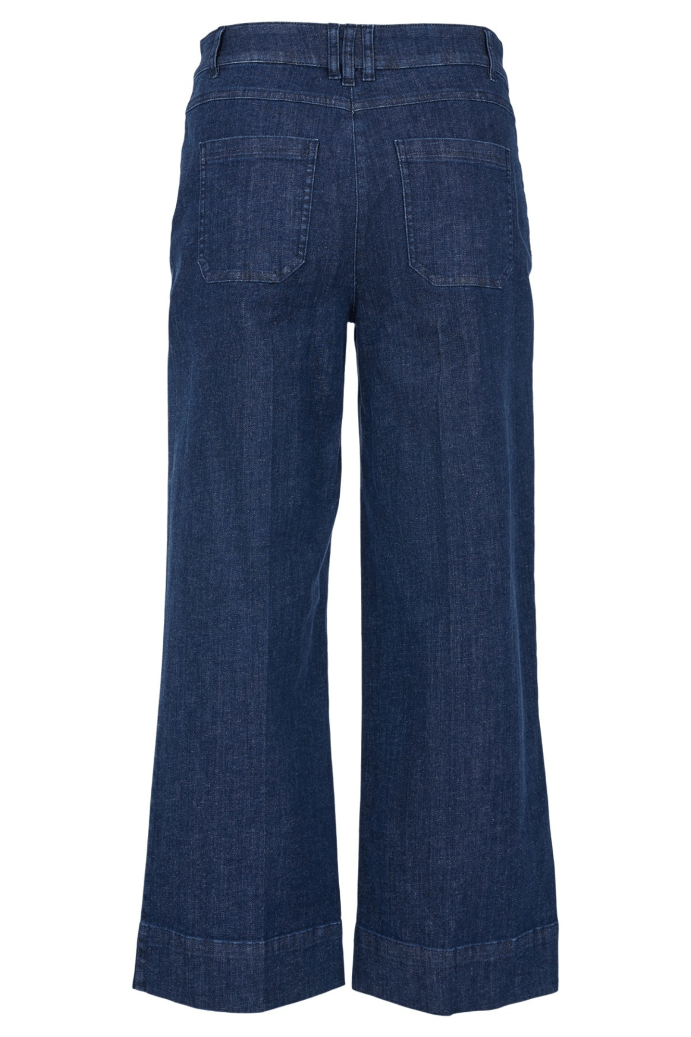 Robell 53606 54159 Debby 09 Ankle Grazer Wide Leg Jeans 68cm Dark Denim (69) at Dotique