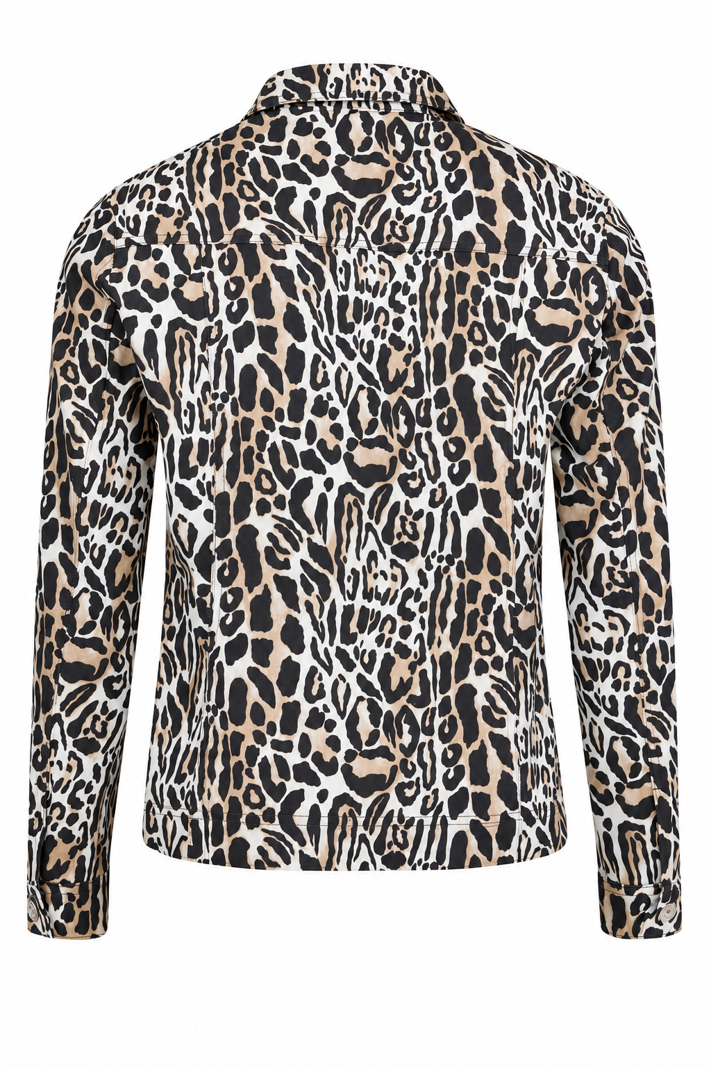 Robell Happy jacket Gold Leopard Print (60cm) 57609-55157-14, back view — Shop Robell at Dotique