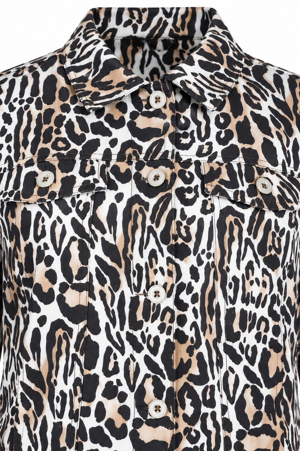 Robell Happy jacket Gold Leopard Print (60cm) 57609-55157-14, detail view — Shop Robell at Dotique