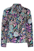 Robell 57641 54013 69 Black Floral Happy Jacket - Dotique