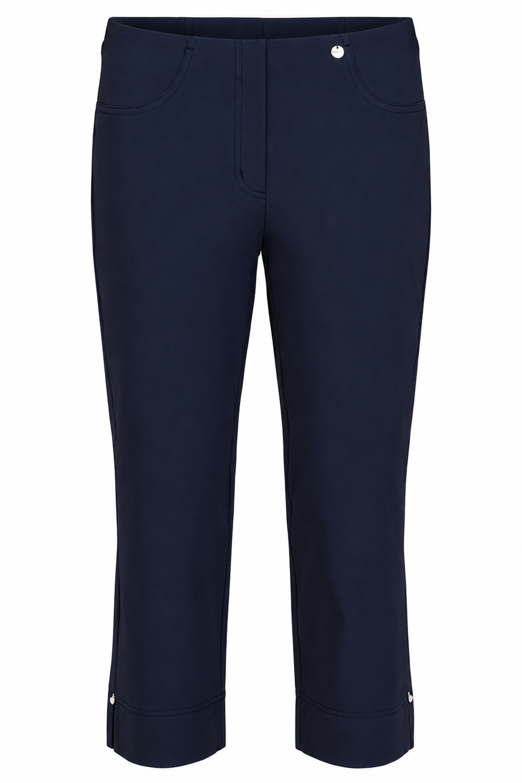 Robell Bella 07 Diamante trousers Navy (55cm) 52645-5499-69, front view — Shop Robell at Dotique