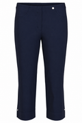 Robell Bella 07 Diamante trousers Navy (55cm) 52645-5499-69, front view — Shop Robell at Dotique