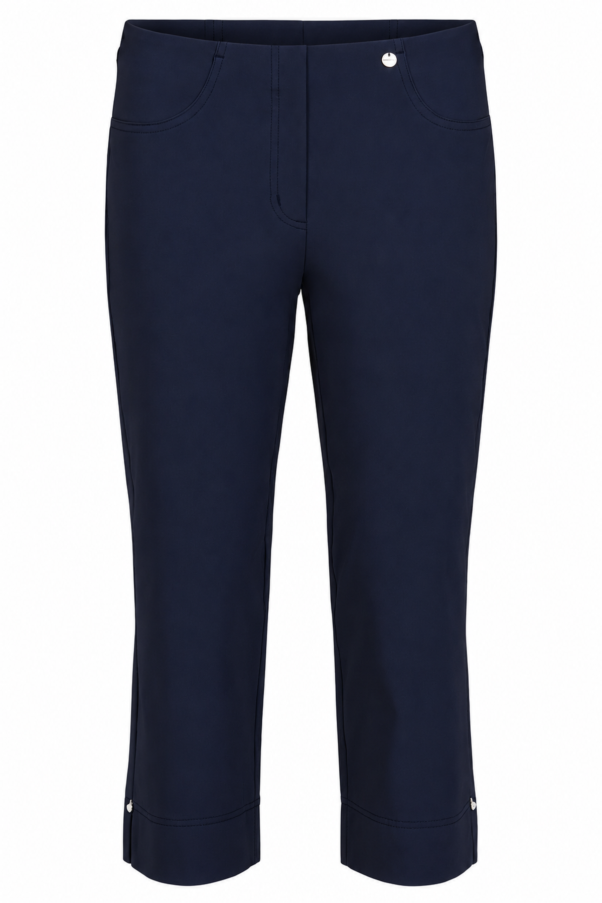 Robell Bella 07 Diamante trousers Navy (55cm) 52645-5499-69, front view — Shop Robell at Dotique