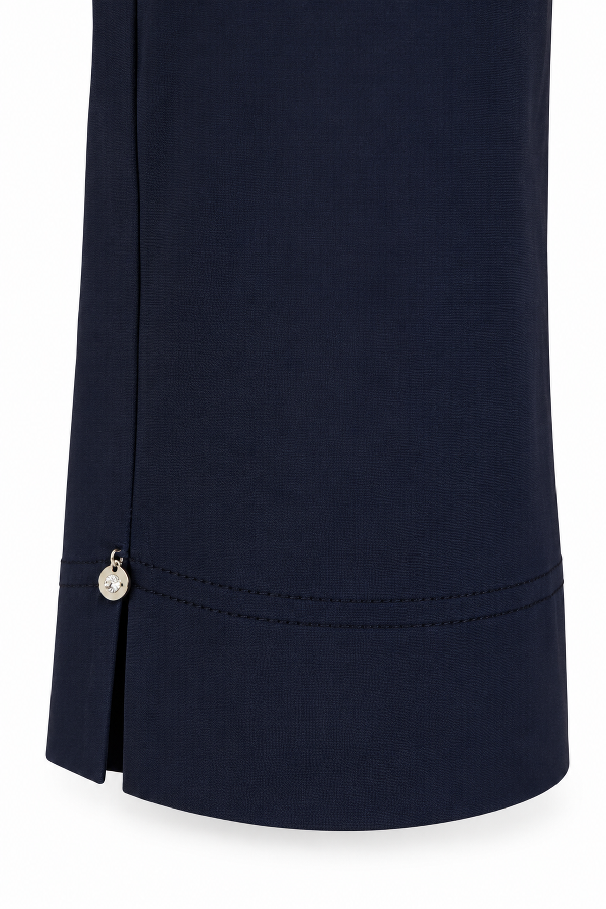 Robell Bella 07 Diamante trousers Navy (55cm) 52645-5499-69, hem detail view — Shop Robell at Dotique