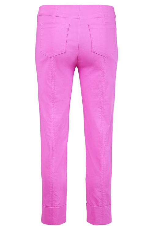 Robell Bella 09 51568-5499-435 Pink (435) trousers by Robell shop stylish pink pants at Dotique