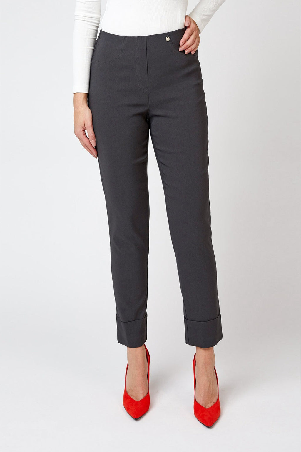 Robell Bella 09 68cm Trousers Elephant Grey 51568-5499-97 — Shop Robell at Dotique