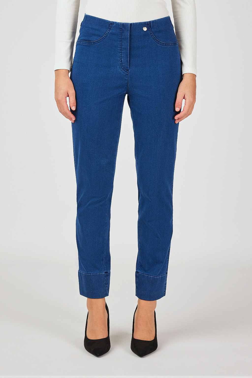 Robell Bella 09 Denim Trousers Blue (68cm) — Shop Robell at Dotique