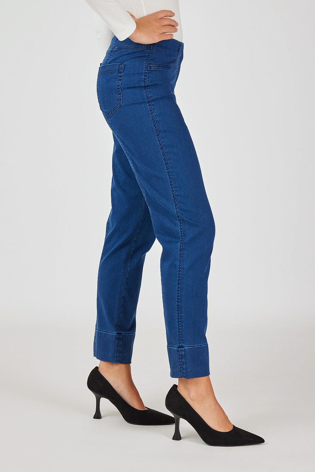 Robell Bella 09 Denim Trousers Blue (68cm) — Shop Robell at Dotique