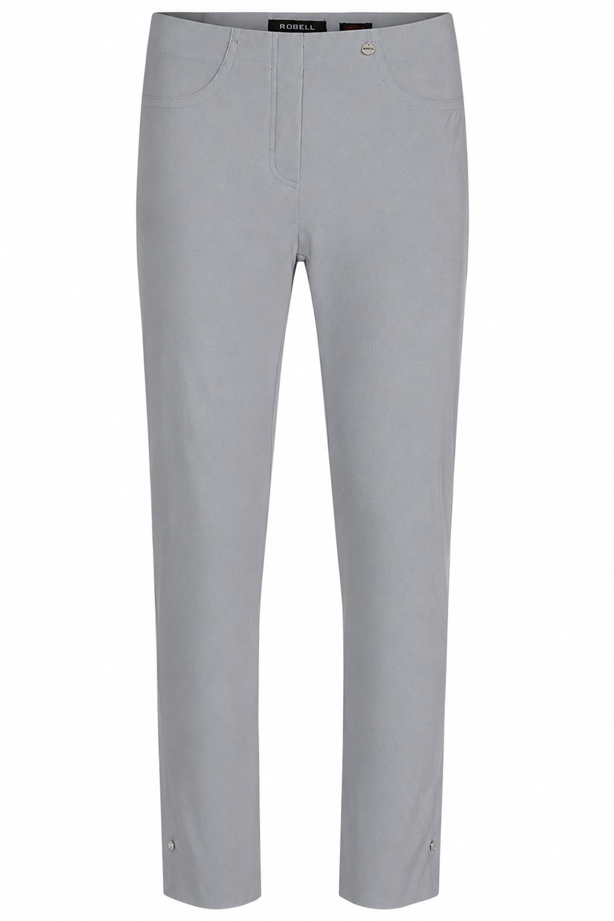 Robell Bella 09 Diamante 68cm Trousers Pearl Grey 52642-5499-920 – front view — Shop Robell at Dotique