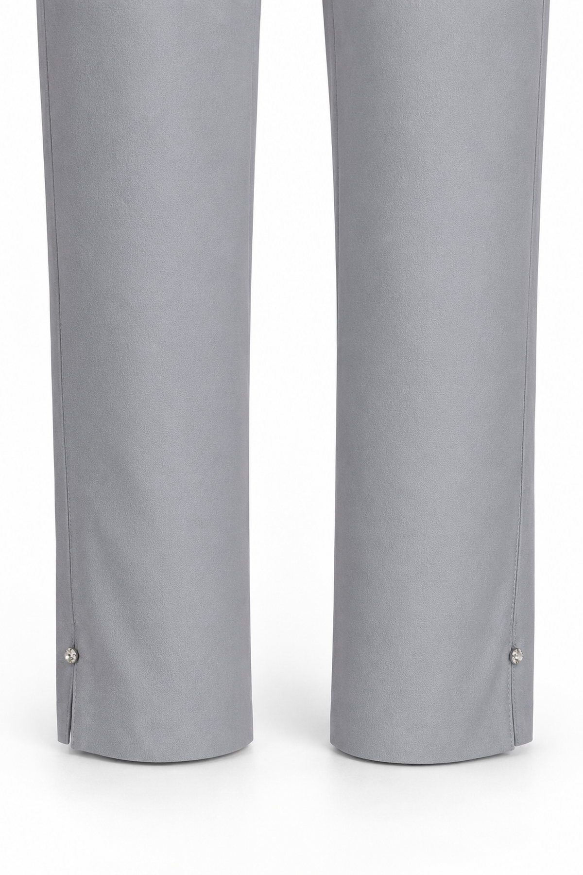 Robell Bella 09 Diamante trousers Pearl Grey (68cm) 52642-5499-920, hem detail — Shop Robell at Dotique