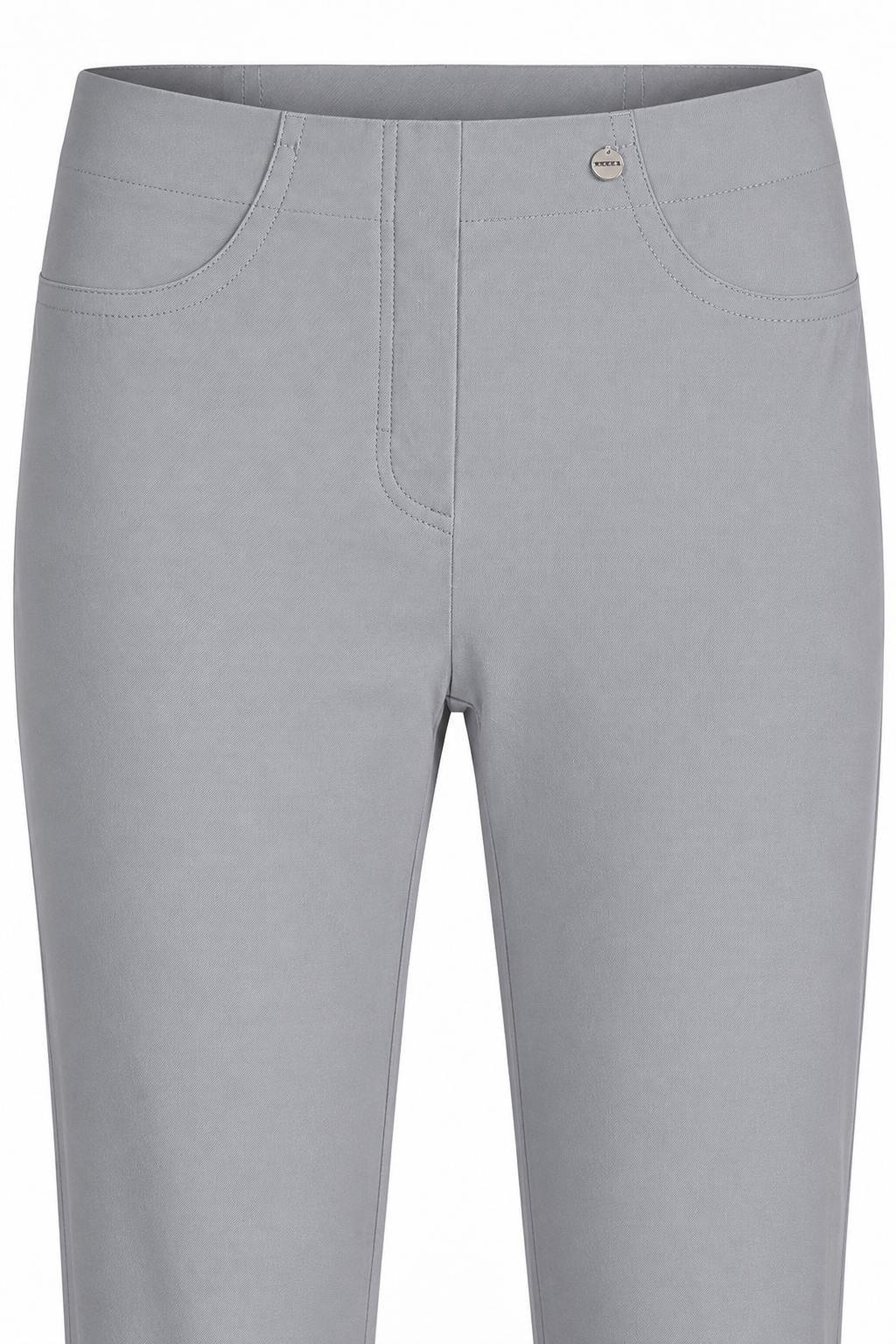 Robell Bella 09 Diamante trousers Pearl Grey (68cm) 52642-5499-920, waist detail — Shop Robell at Dotique