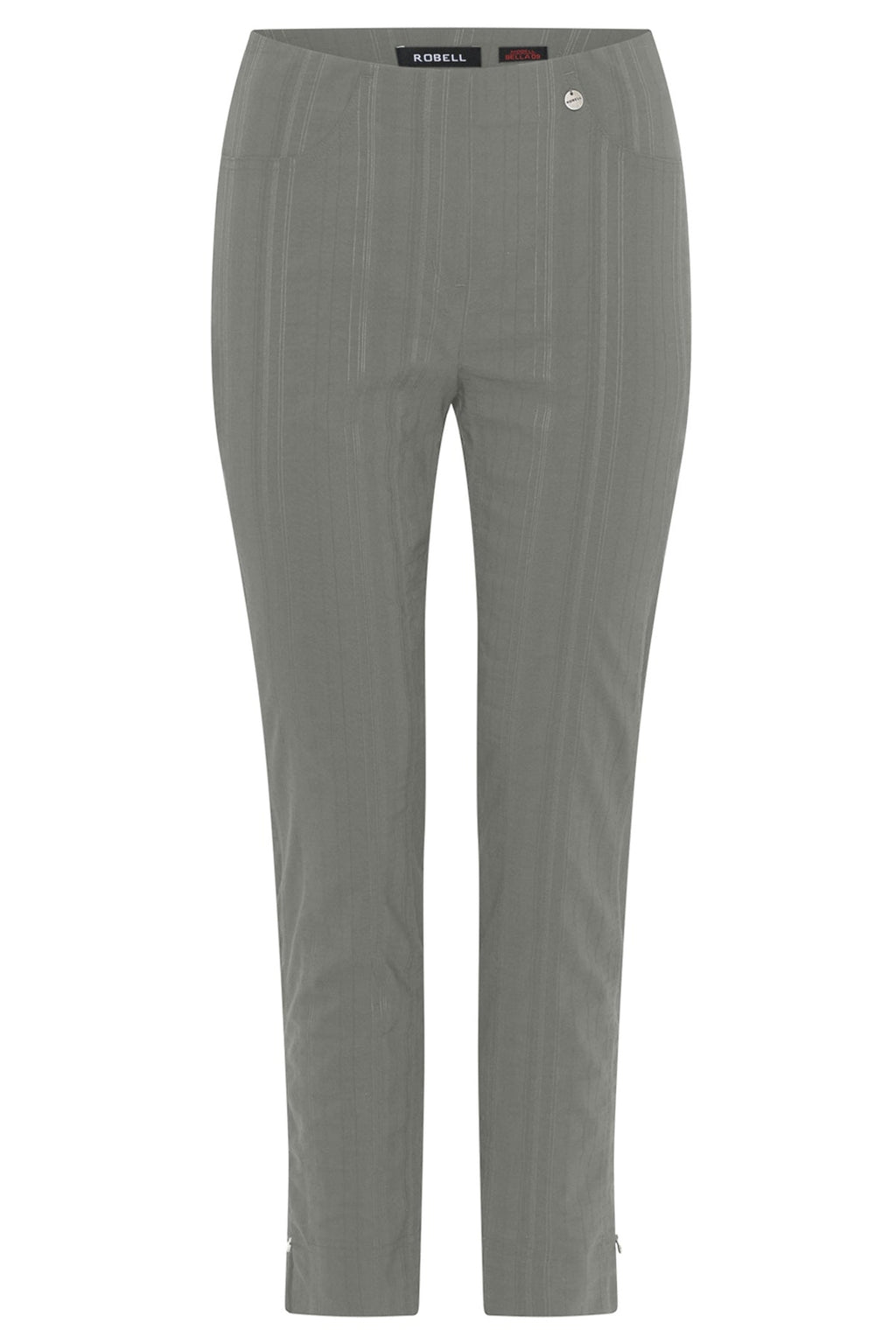 Robell Bella 09 Seersucker 68cm Trousers Ivy Green 52642-54554 — Shop Robell at Dotique