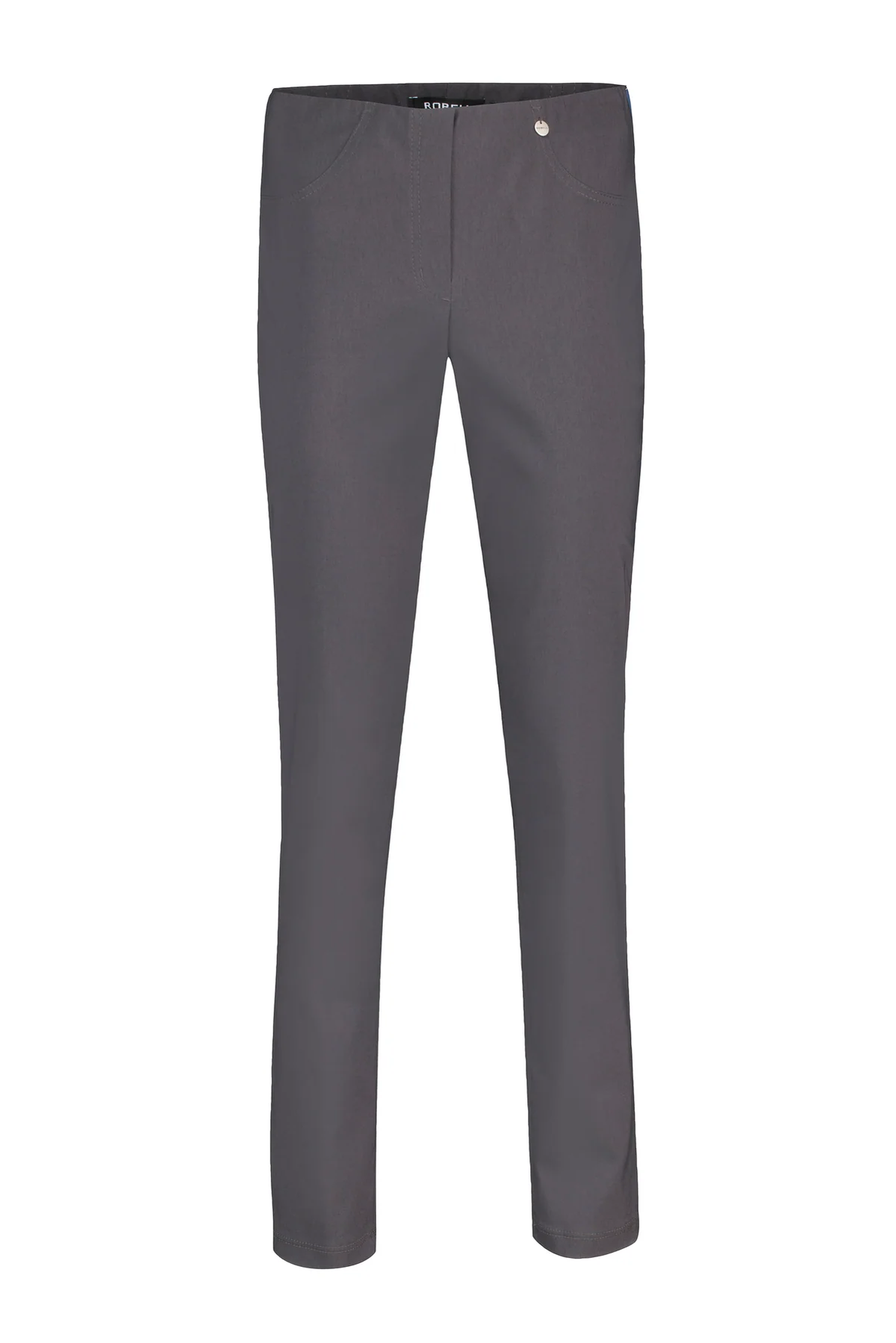 Robell Bella (78cm) trousers Charcoal 51580-54587-97 front view – shop Robell at Dotique